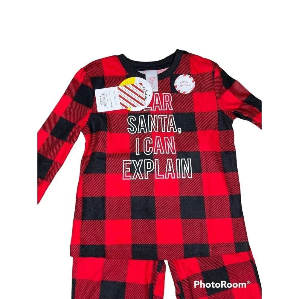 Family Matching Christmas Pajamas Set Couples Kids Size 4T  unisex  Nightwear